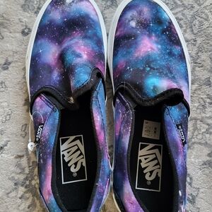 Vans slip on sneakers galaxy